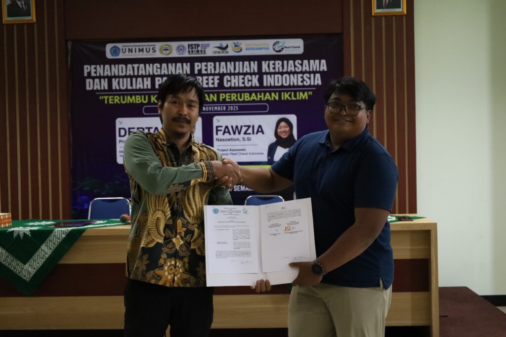 UNIMUS and Reef Check Indonesia Strengthen Collaboration for Coral Reef Conservation and Climate Change Mitigation